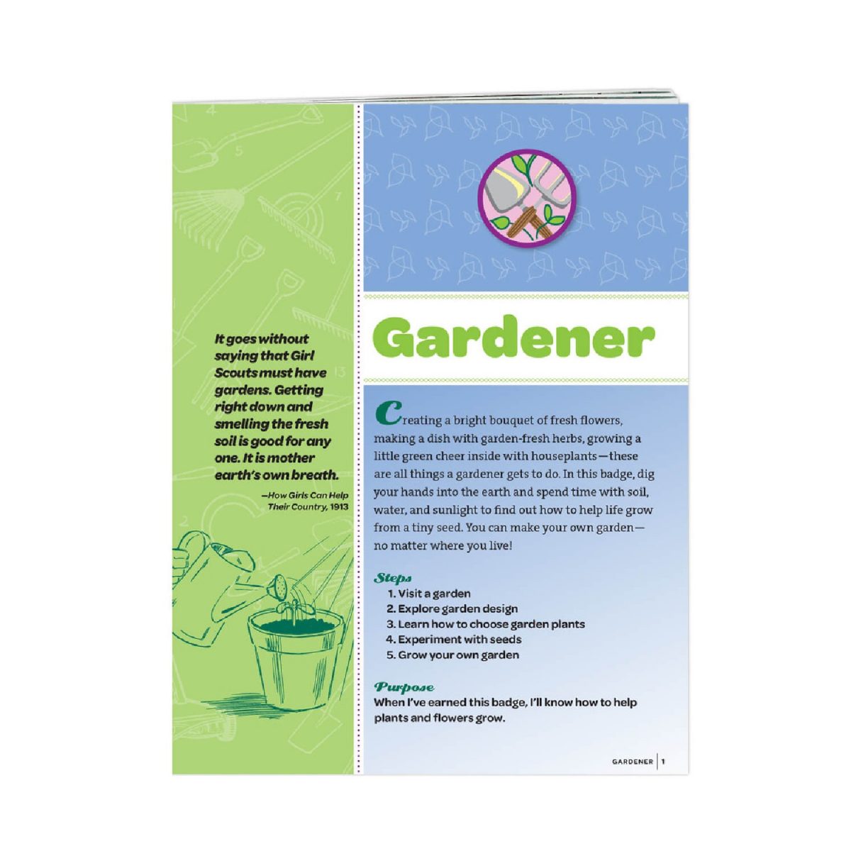 Girl Scouts of Greater Chicago and Northwest Indiana Gardener Junior