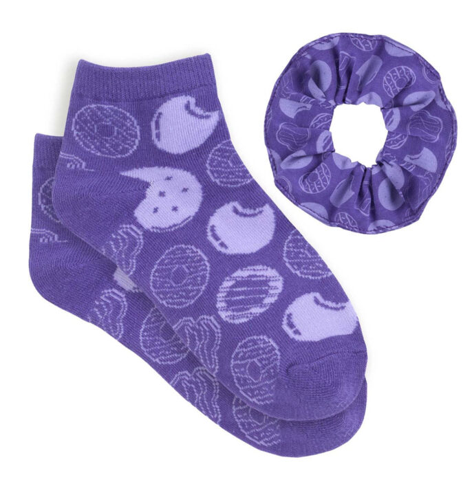 Bright Cookies Ankle Socks and Scrunchie Set