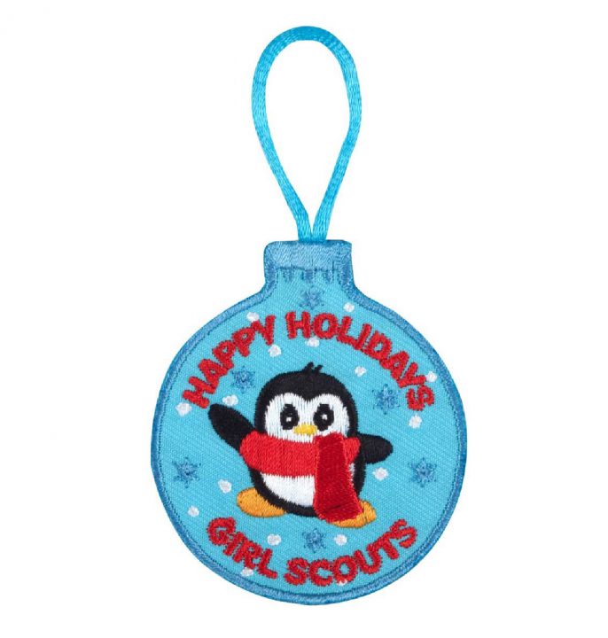 HAPPY HOLIDAYS PATCH ORNAMENT