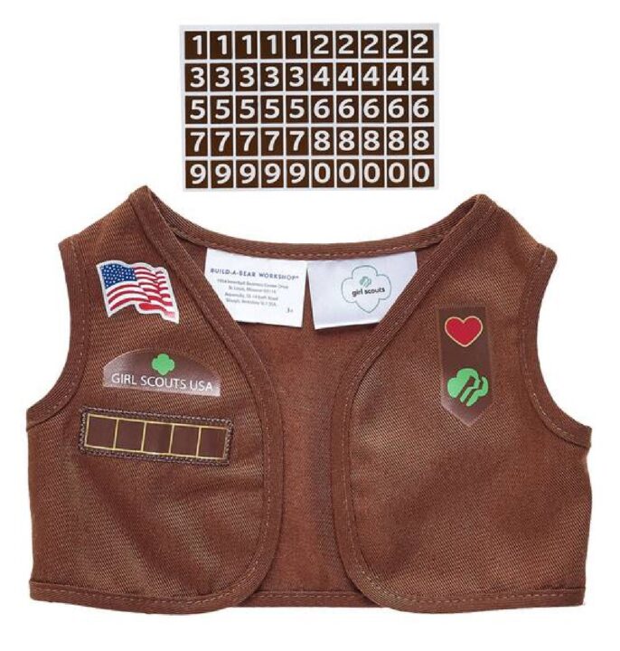 Build A Bear Brownie Vest