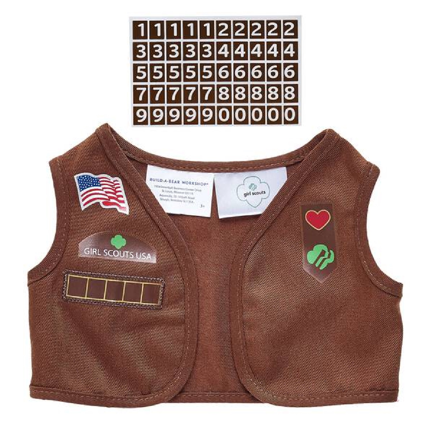 Build A Bear Brownie Vest