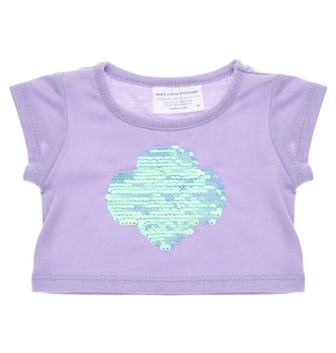 Build A Bear GS Trefoil Sequin Tee