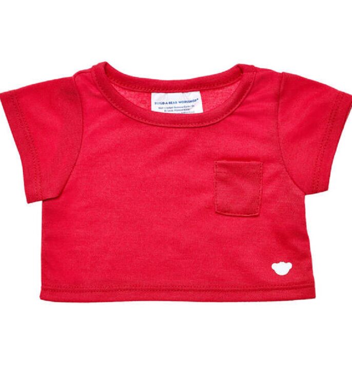 Build A Bear Red Pocket Tee