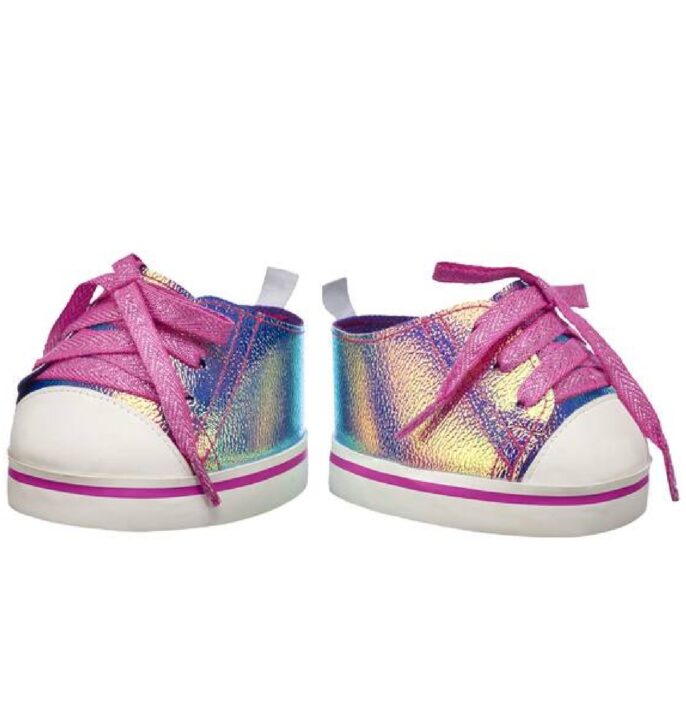 Build A Bear Metallic Hitop Shoes