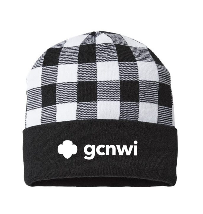GCNWI Buffalo Plaid Beanie Hat