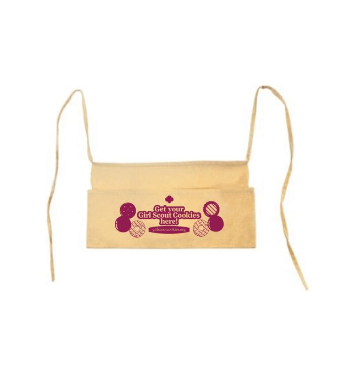 Cookie Half Apron Tan And Maroon