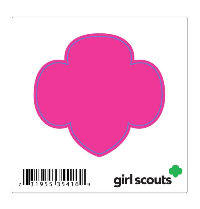 Trefoil Decal Pink