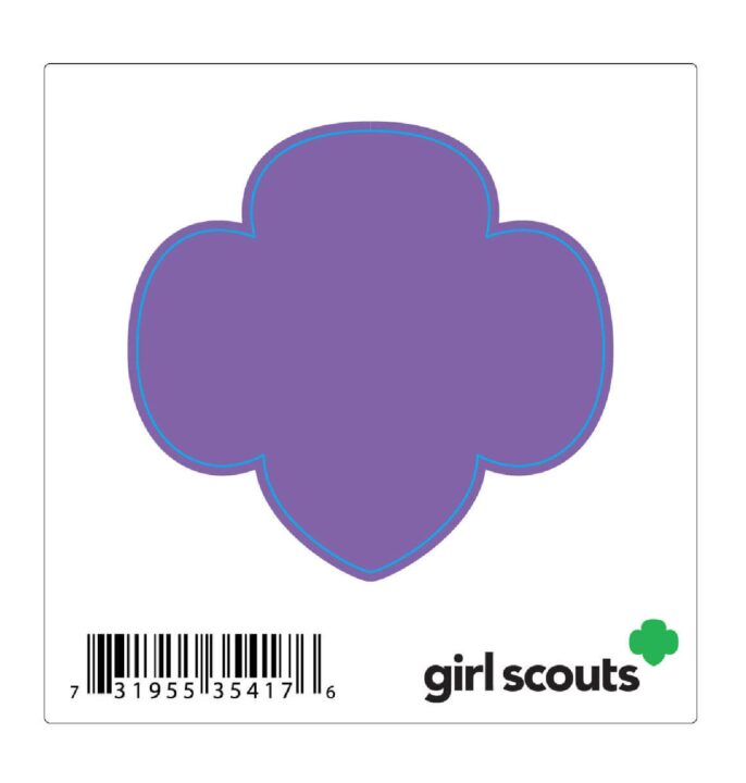 Trefoil Decal Purple