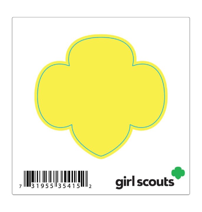 Trefoil Decal Yellow
