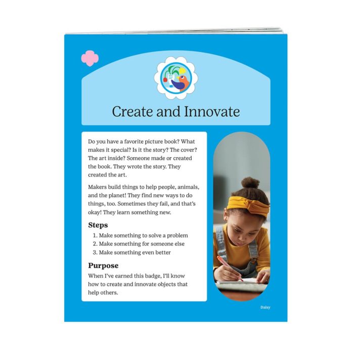 CREATE AND INNOVATE DAISY BADGE REQUIREMENTS