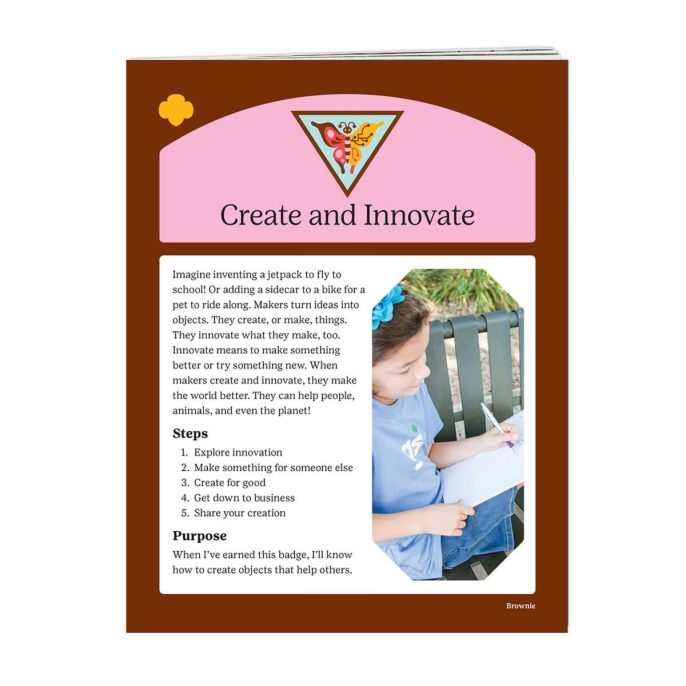 CREATE AND INNOVATE BROWNIE BADGE REQUIREMENTS