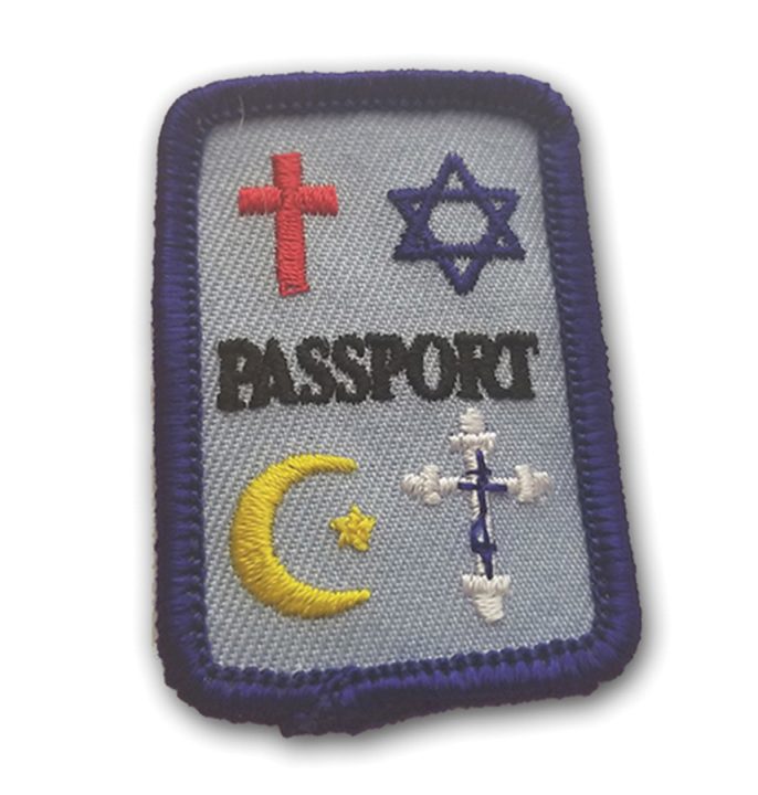 PASSPORT TO RELIGION C/S/A IP BADGE