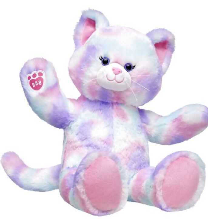 Pre-Stuffed Pastel Swirl Kitty