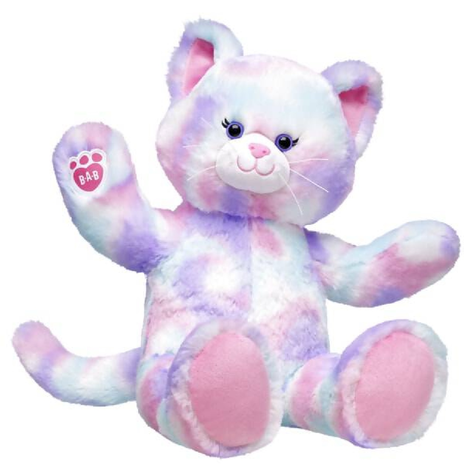 Pre-Stuffed Pastel Swirl Kitty