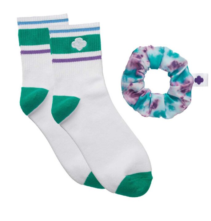 Junior Crew Sock and Scrunchie Set