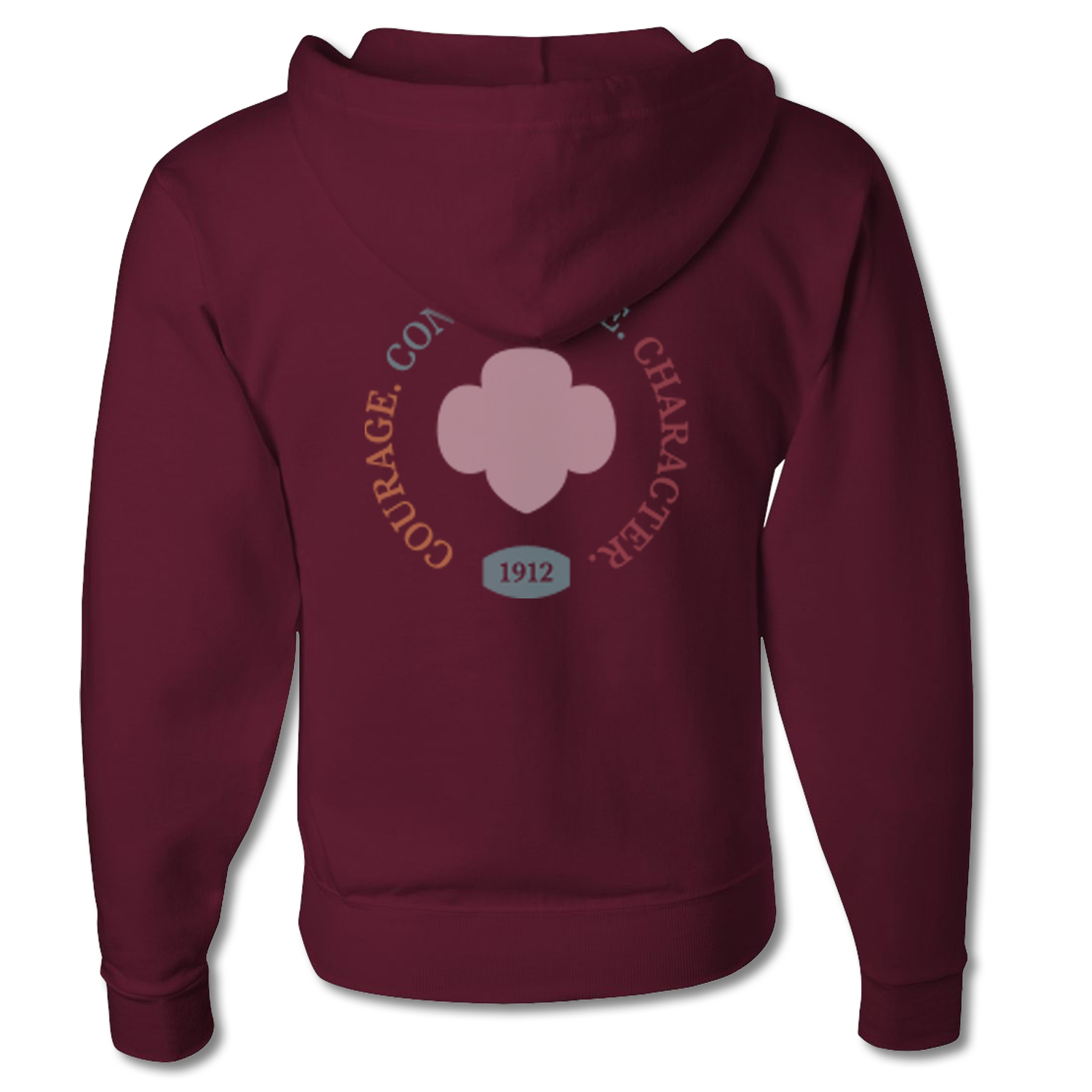 GCNWI 3 C’s Maroon Zip Sweatshirt