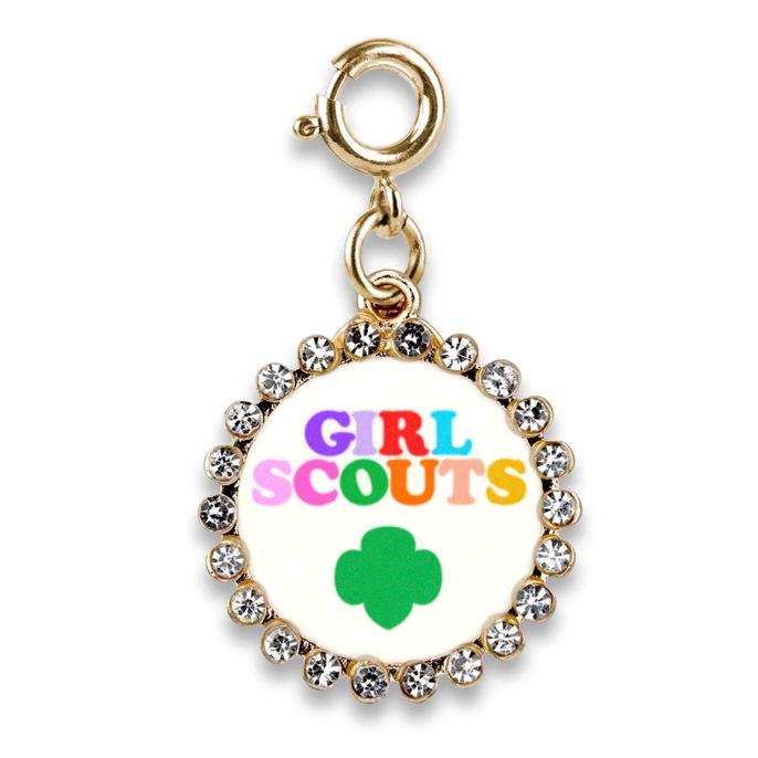 Gold Girl Scout Medallion Charm