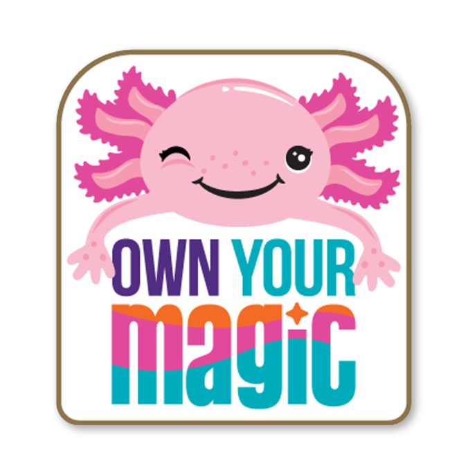 Own Your Magic Axolotl Lapel Pin
