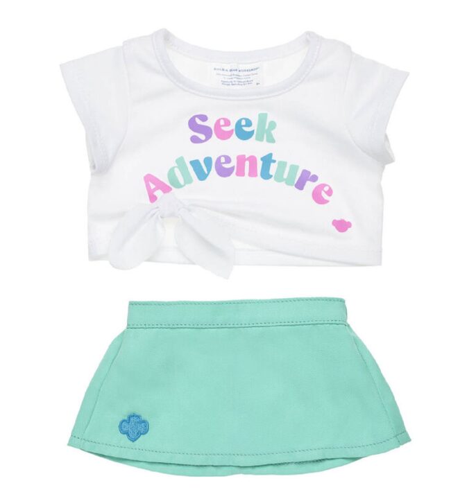 Build A Bear Seek Adventures Mint Skirt Set
