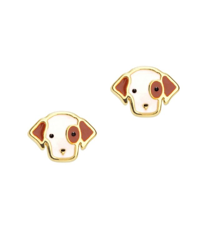 Perky Puppy Stud Earrings