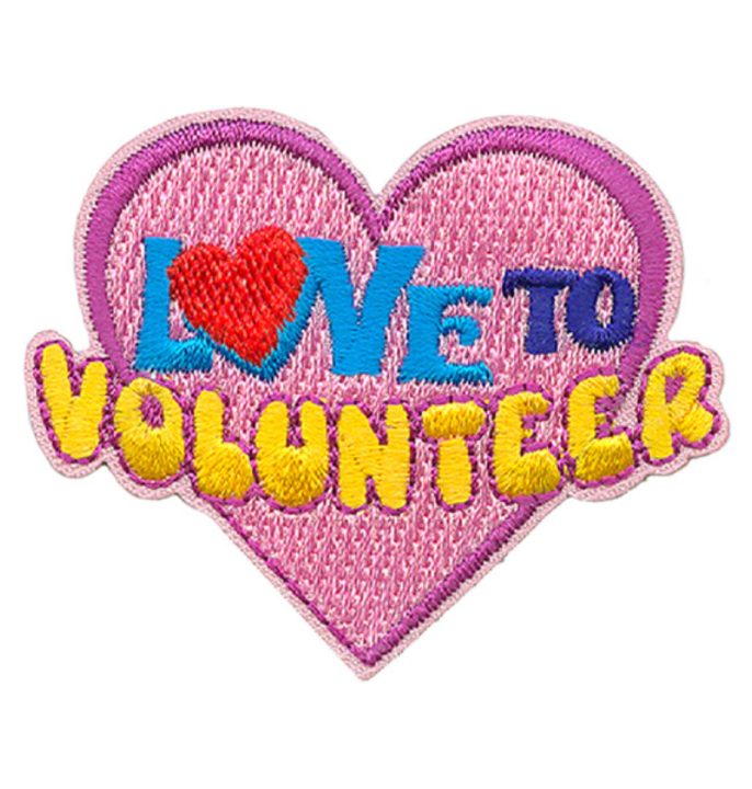 Love To Volunteer Patch