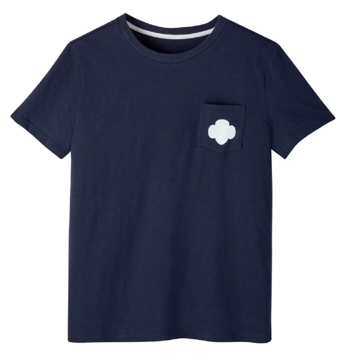 Adult Navy Pocket T-Shirt