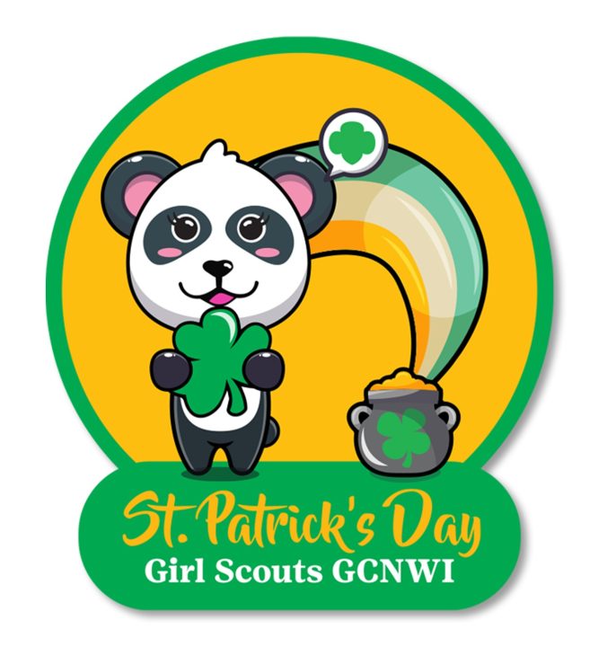 GCNWI St Patricks Day Panda