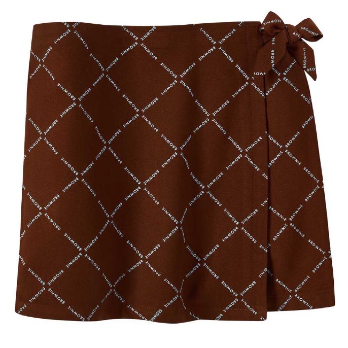 Brownie Printed Wrap Skort