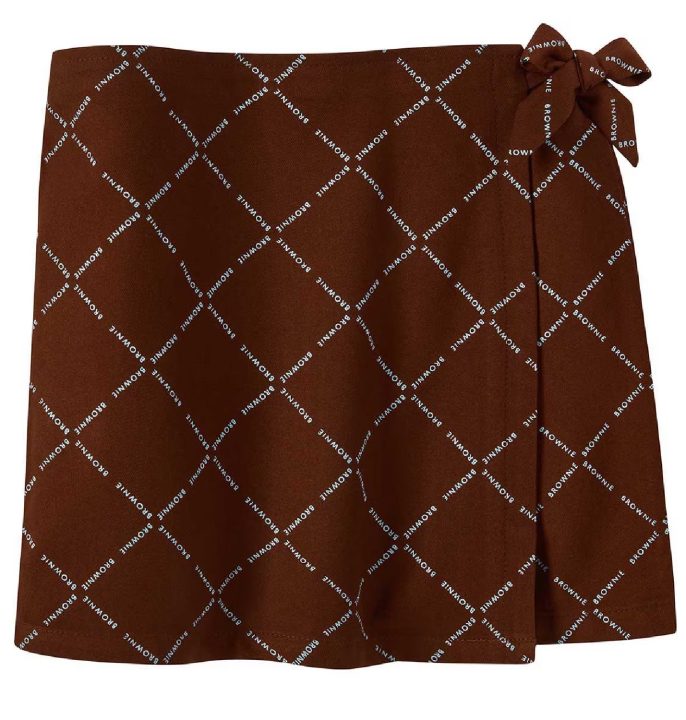 Brownie Printed Wrap Skort