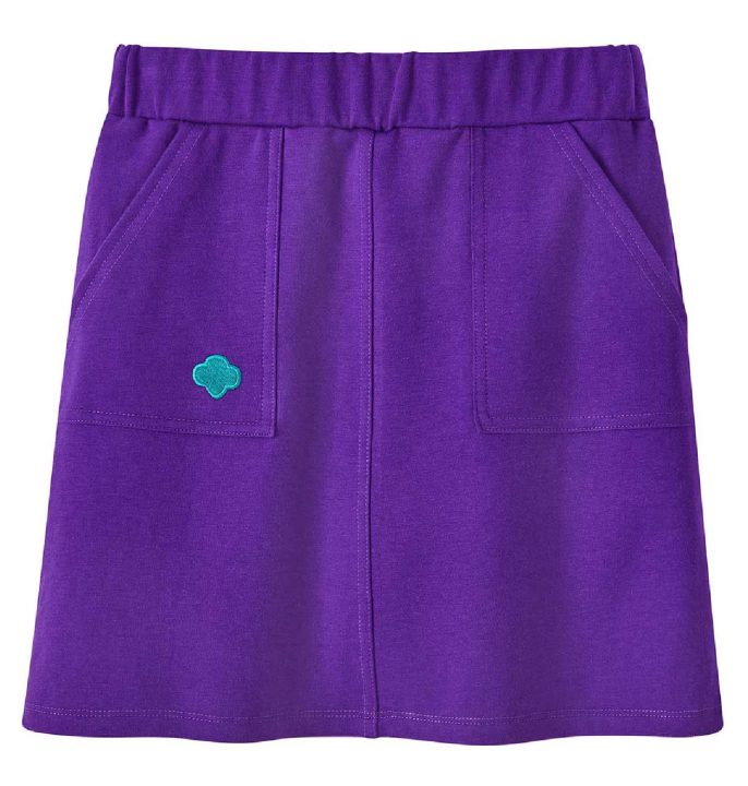 Junior Purple Cargo Skirt