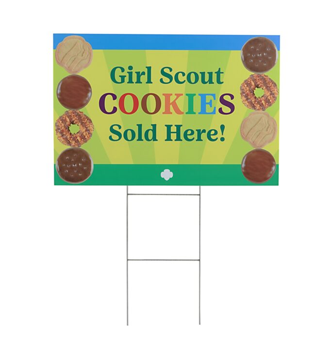 Cookie Yard Sign Green