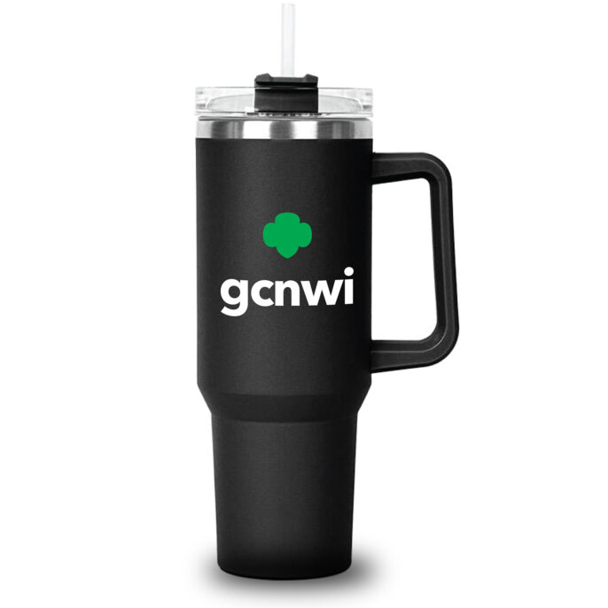 GCNWI Black Tumbler W/ Handle