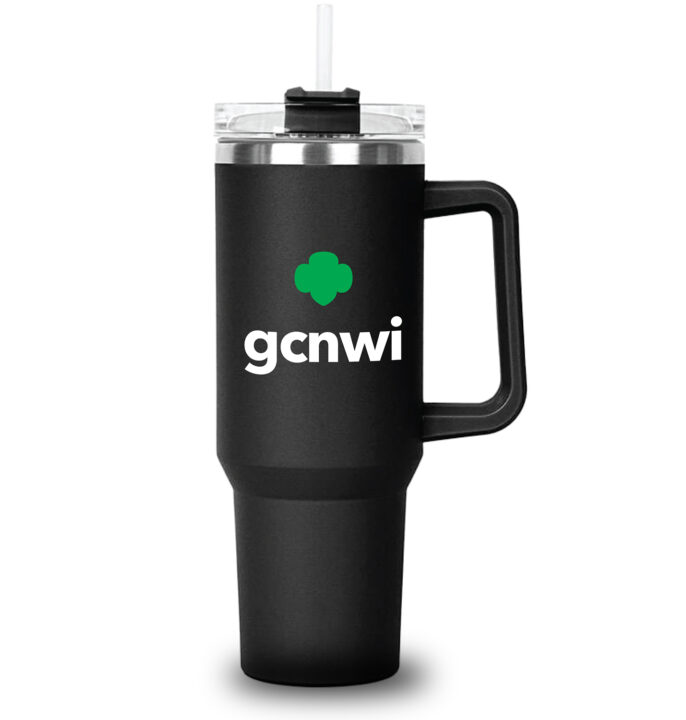 GCNWI Black Tumbler W/ Handle