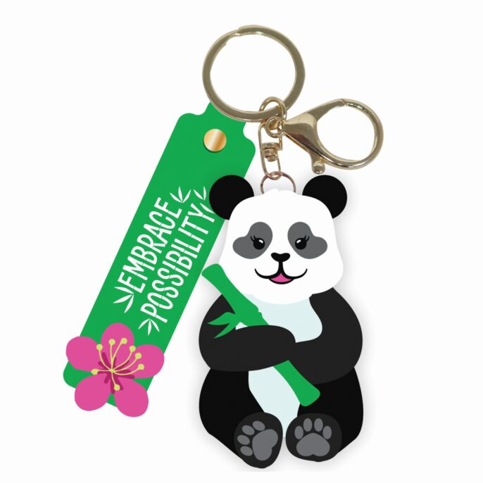 Panda Silicone Keychain