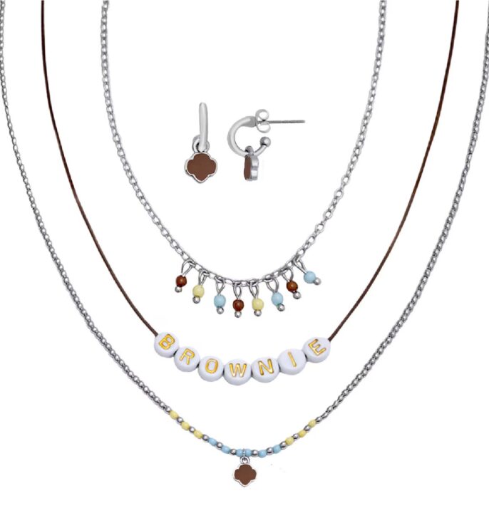 Brownie Necklace and Earring Set