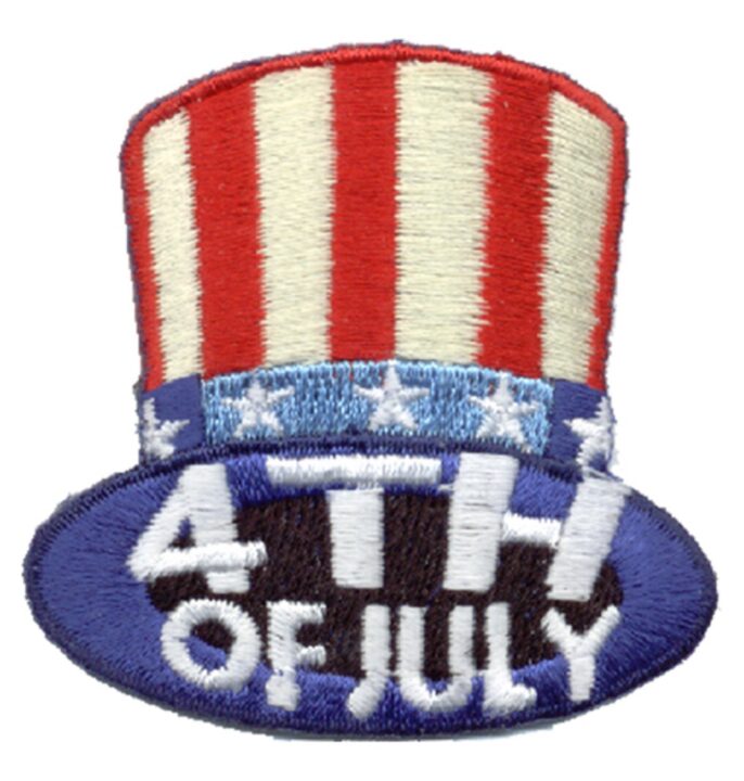 4th Of July (Top Hat) Patch