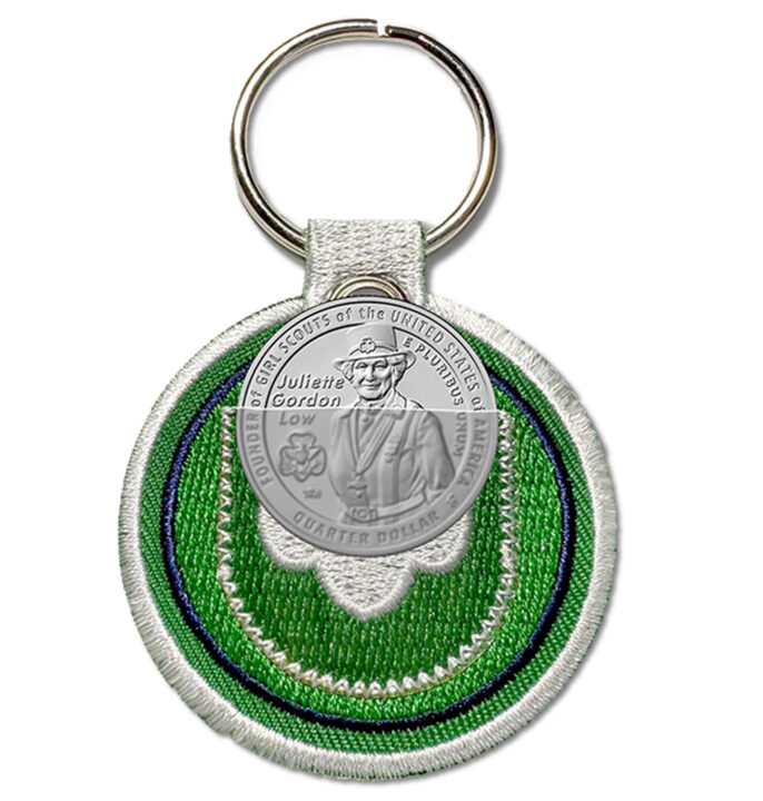 Juliette Gordon Low Quarter Holder Keychain