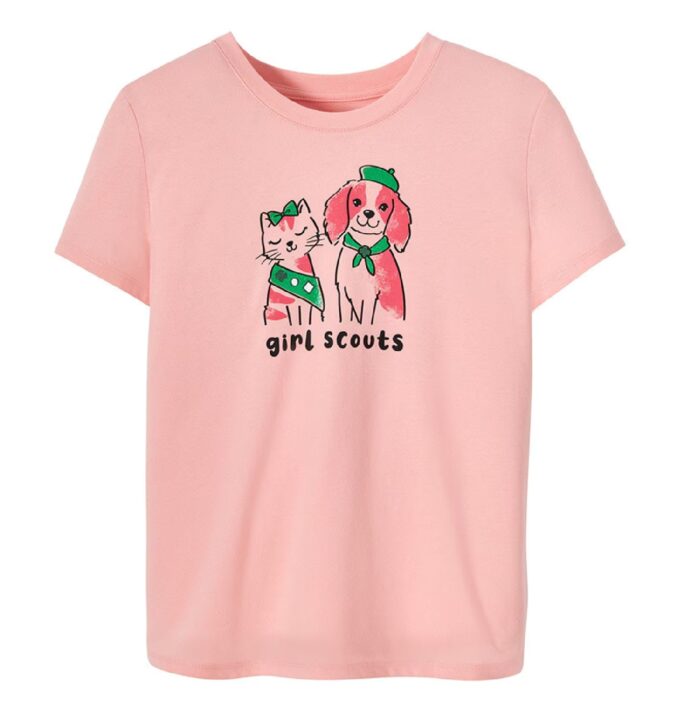 Pink Youth Puppy Kitty T-Shirt