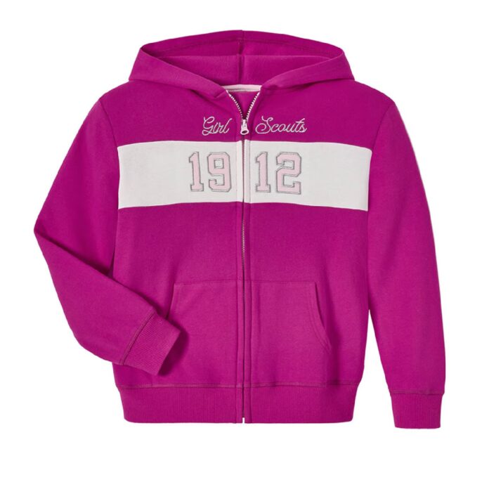 Youth Magenta Zip Sweatshirt