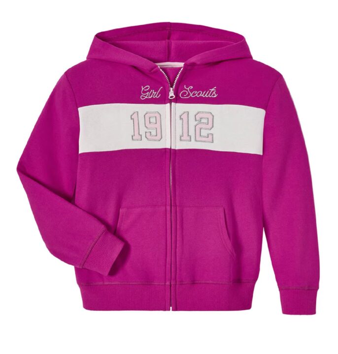 Youth Magenta Zip Sweatshirt