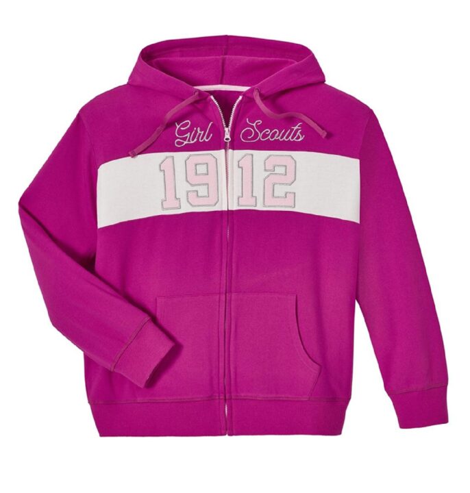 Adult Magenta Zip Sweatshirt