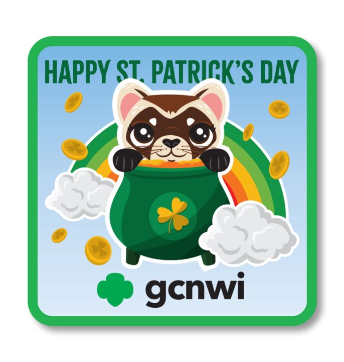 GCNWI Ferret St Patricks Day P