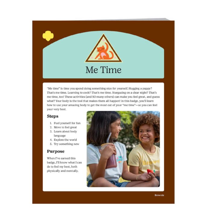 Me Time Brownie Badge Requirement