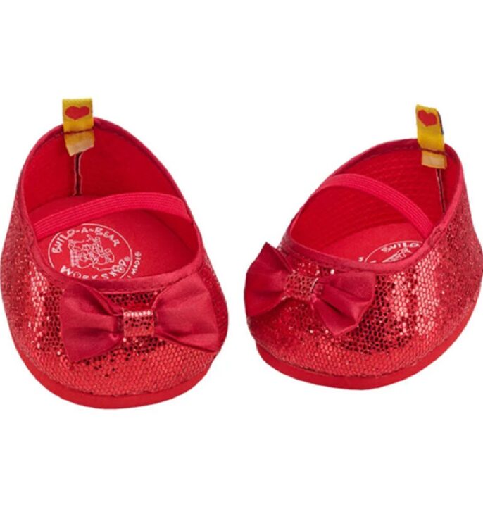 BAB Red Sparkle Flats