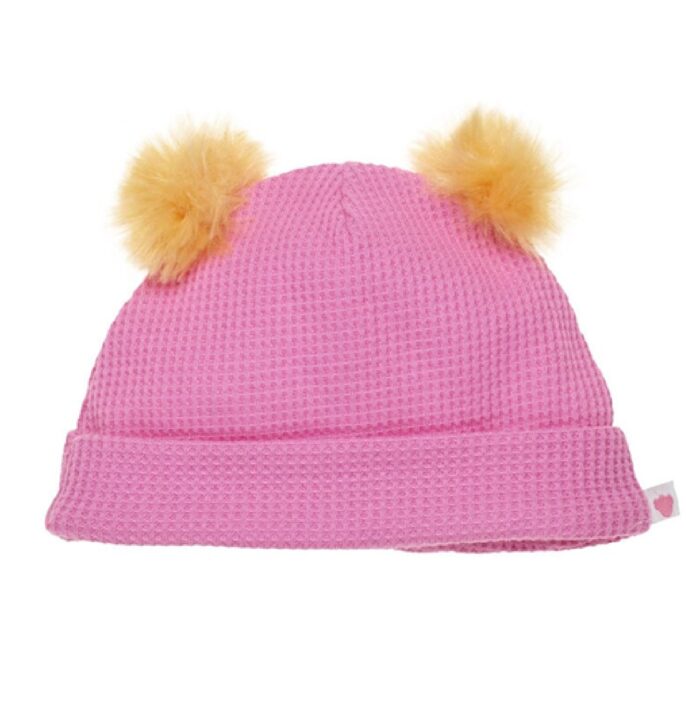 BAB Pink Waffle Beanie