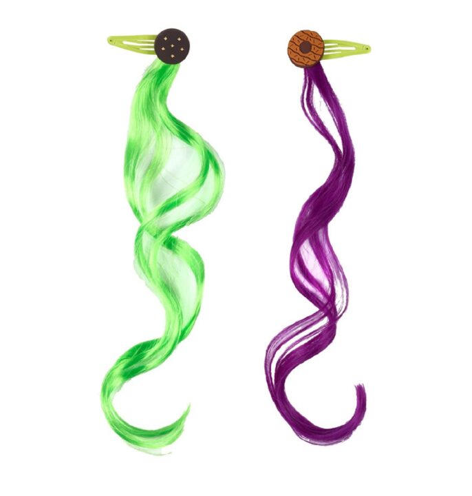 Cookie Hair Tinsel Barrettes