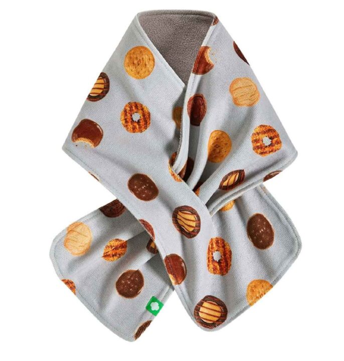 Gray Cookie Scarf