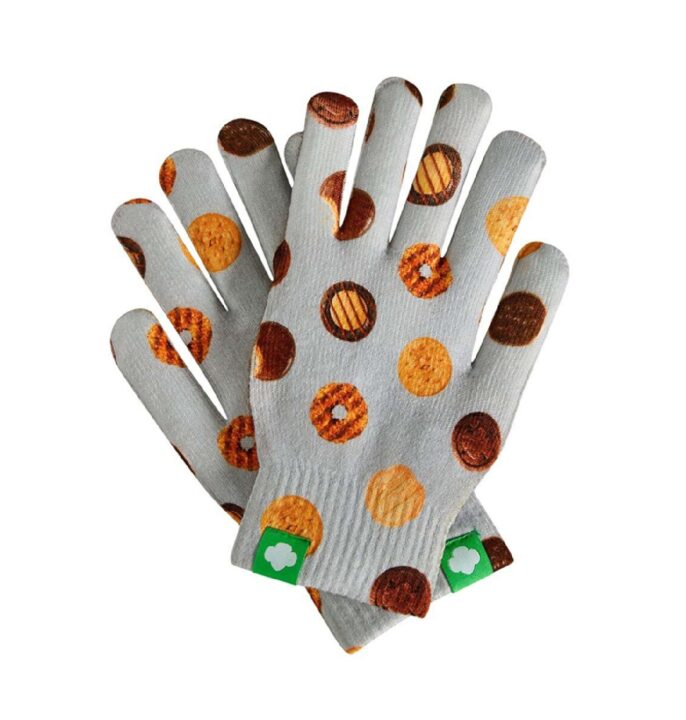 Gray Cookie Adult Gloves