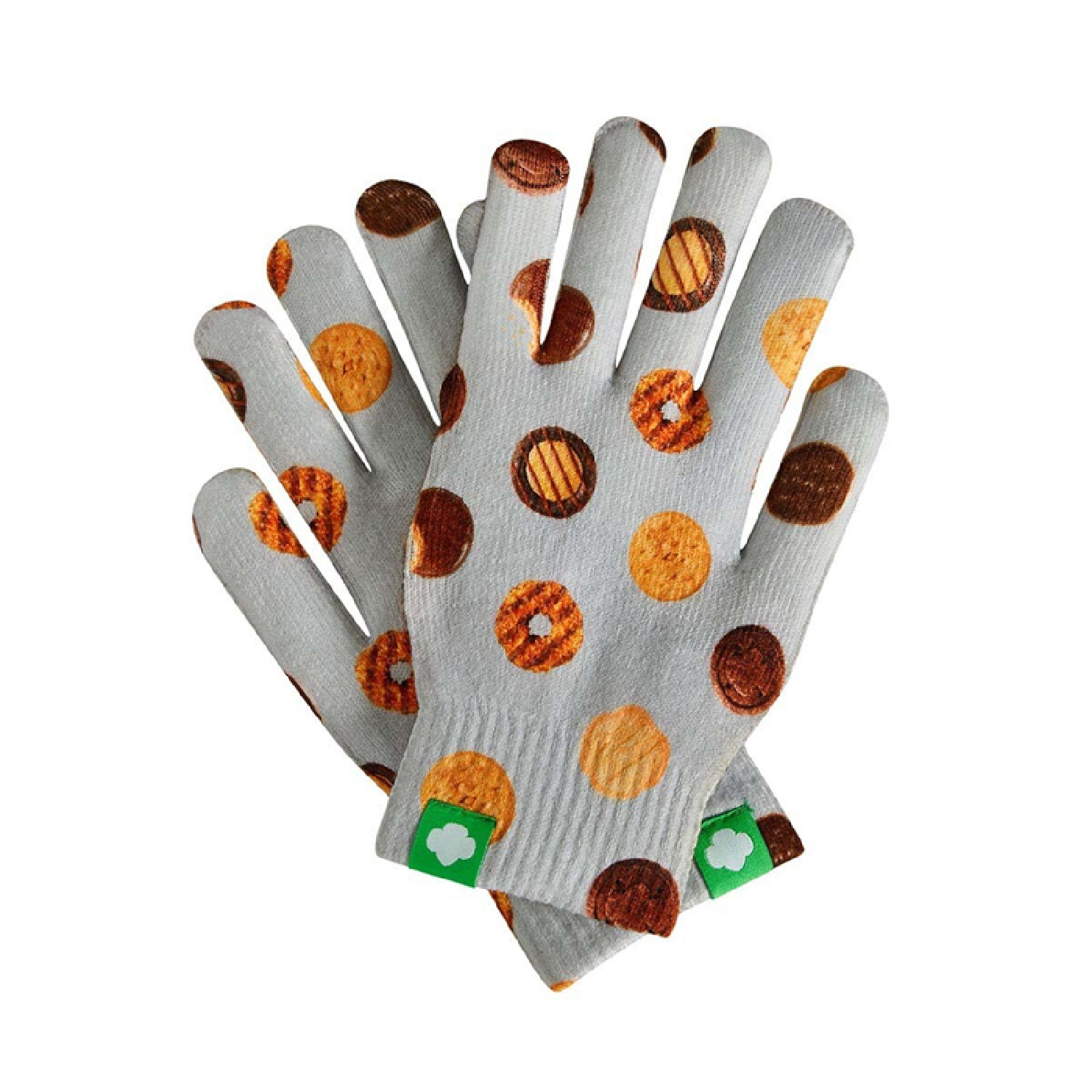 Gray Cookie Adult Gloves