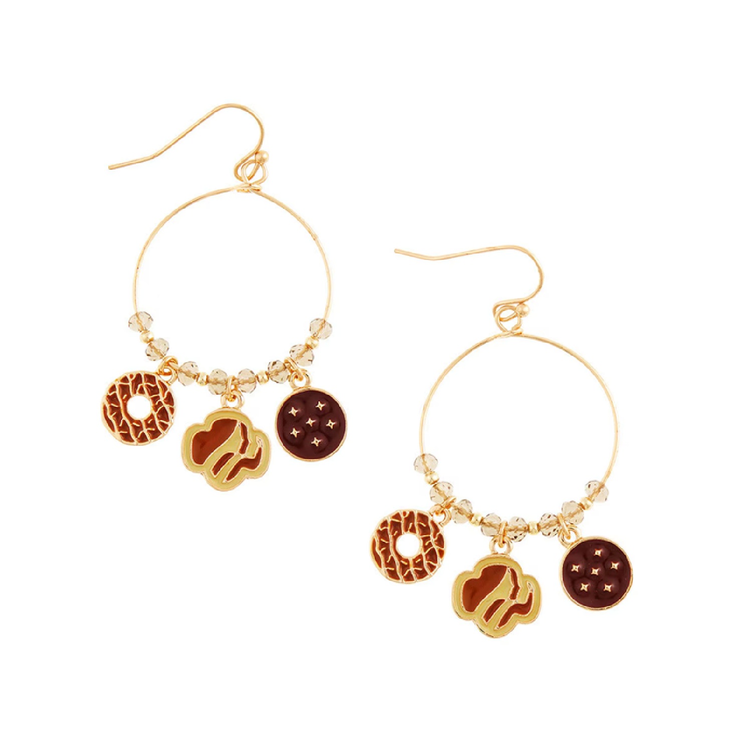 Girl Scout Gold Cookie Earring Set